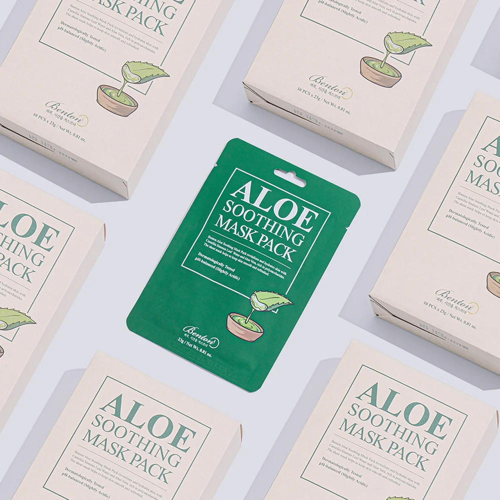 BENTON Aloe Soothing Mask Pack (1ea) - Image 3