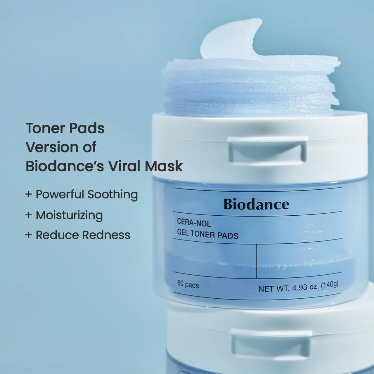 BIODANCE Cera-nol Toner Pads (60pads) - Image 4
