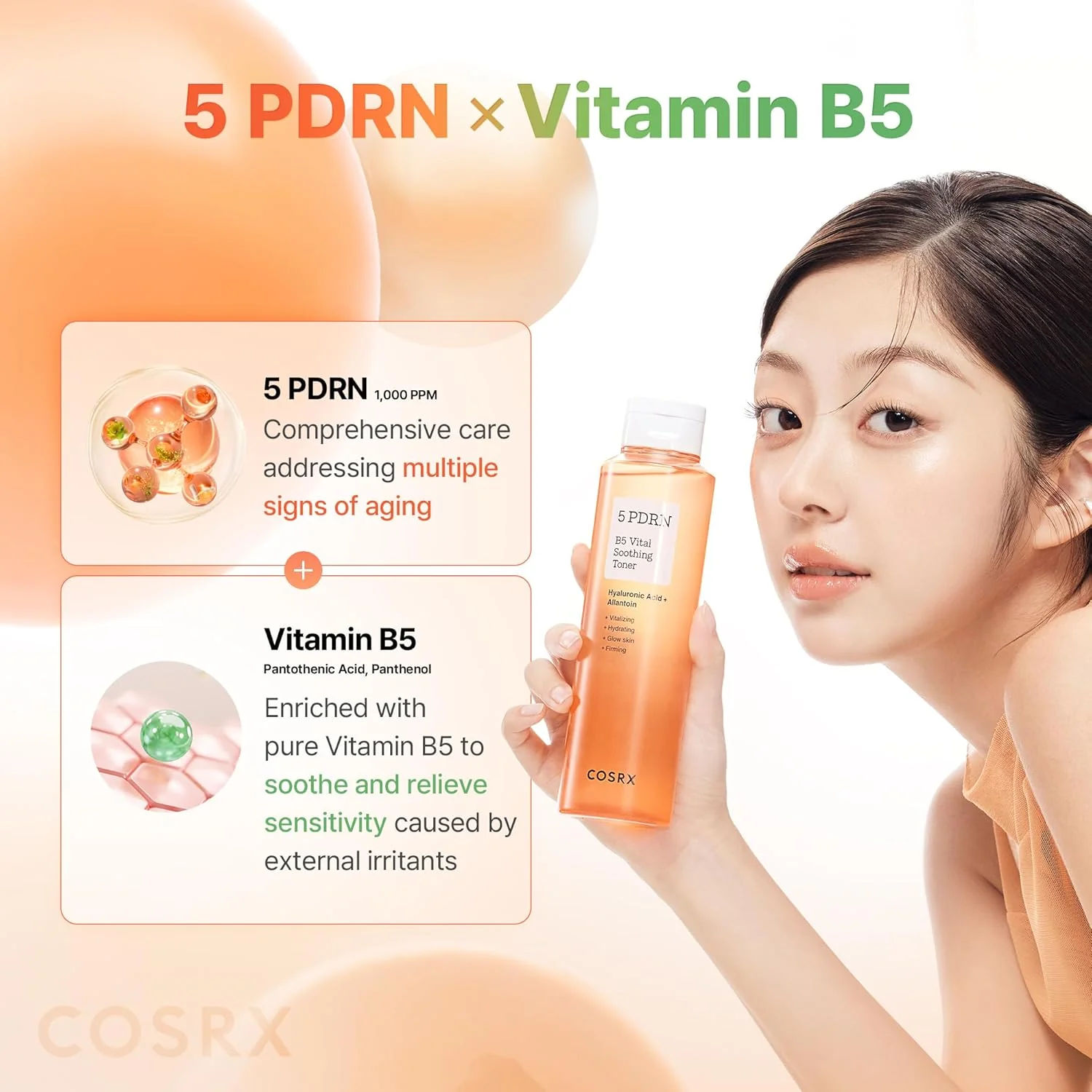 COSRX 5 PDRN B5 Vital Soothing Toner 280ml - Image 4