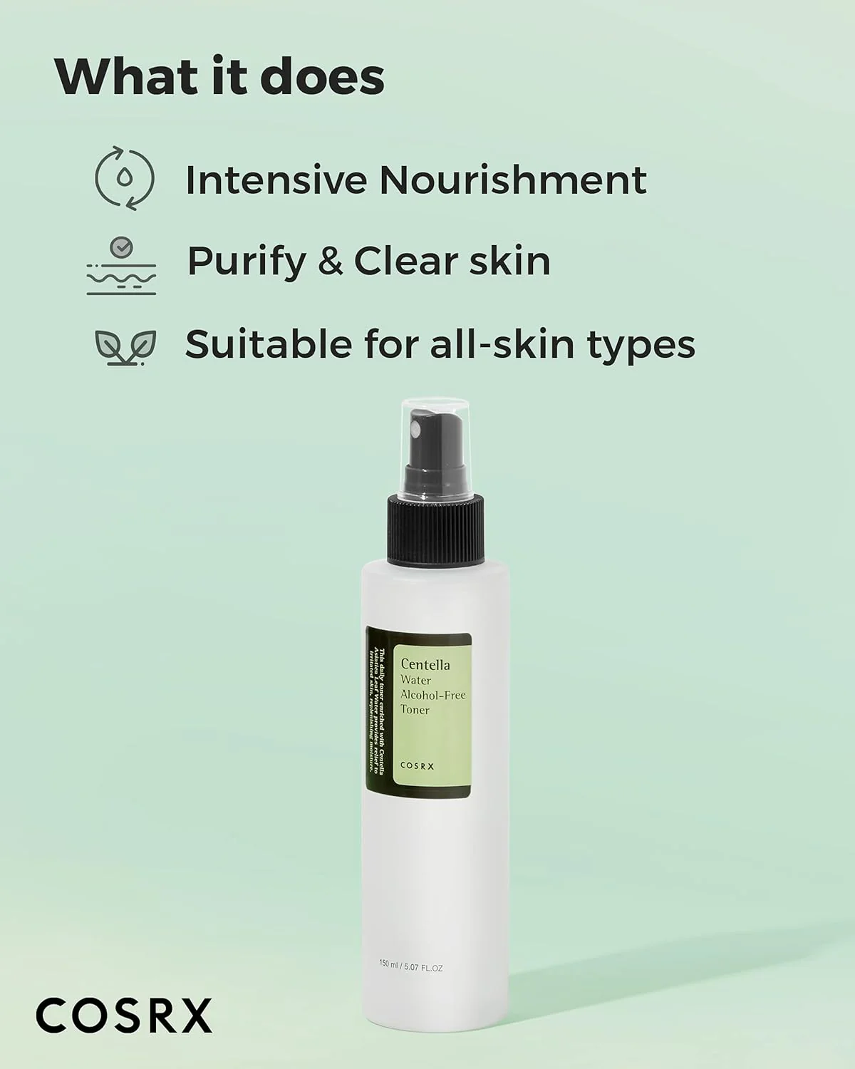 COSRX Centella Water Alcohol-Free Toner 150ml - Image 4