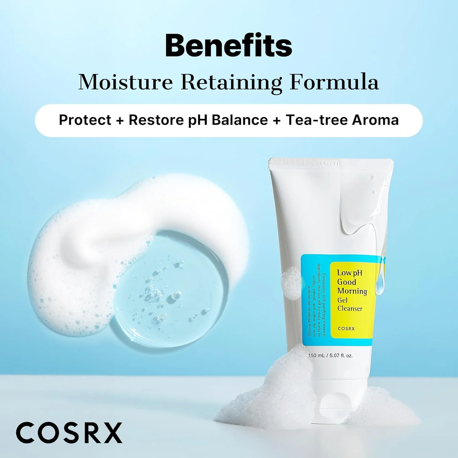 COSRX Low pH Good Morning Gel Cleanser 150ml - Image 3