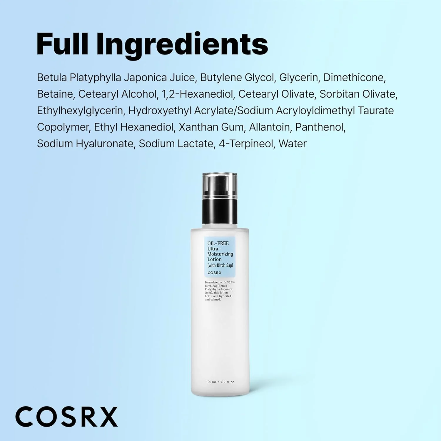 COSRX Oil Free Ultra Moisturizing Lotion 100ml - Image 8
