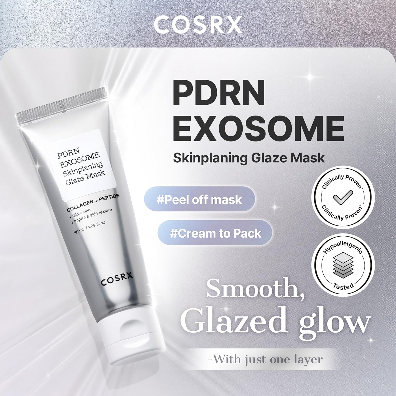 COSRX PDRN Exosome Skinplaning Glaze Mask 50ml - Image 3