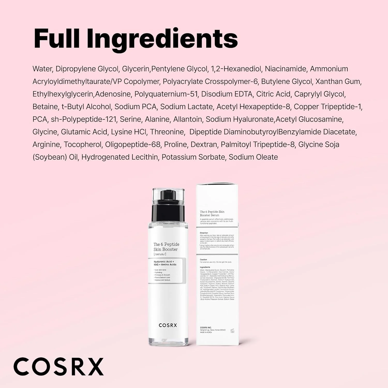 COSRX The 6 Peptide Skin Booster Serum 150ml - Image 8