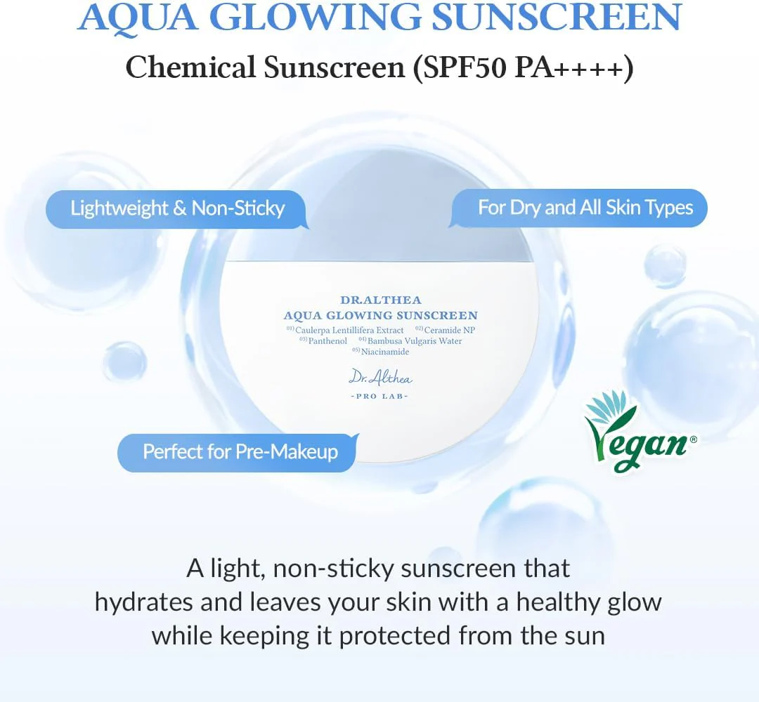 DR.ALTHEA Aqua Glowing Sunscreen 45ml - Image 2