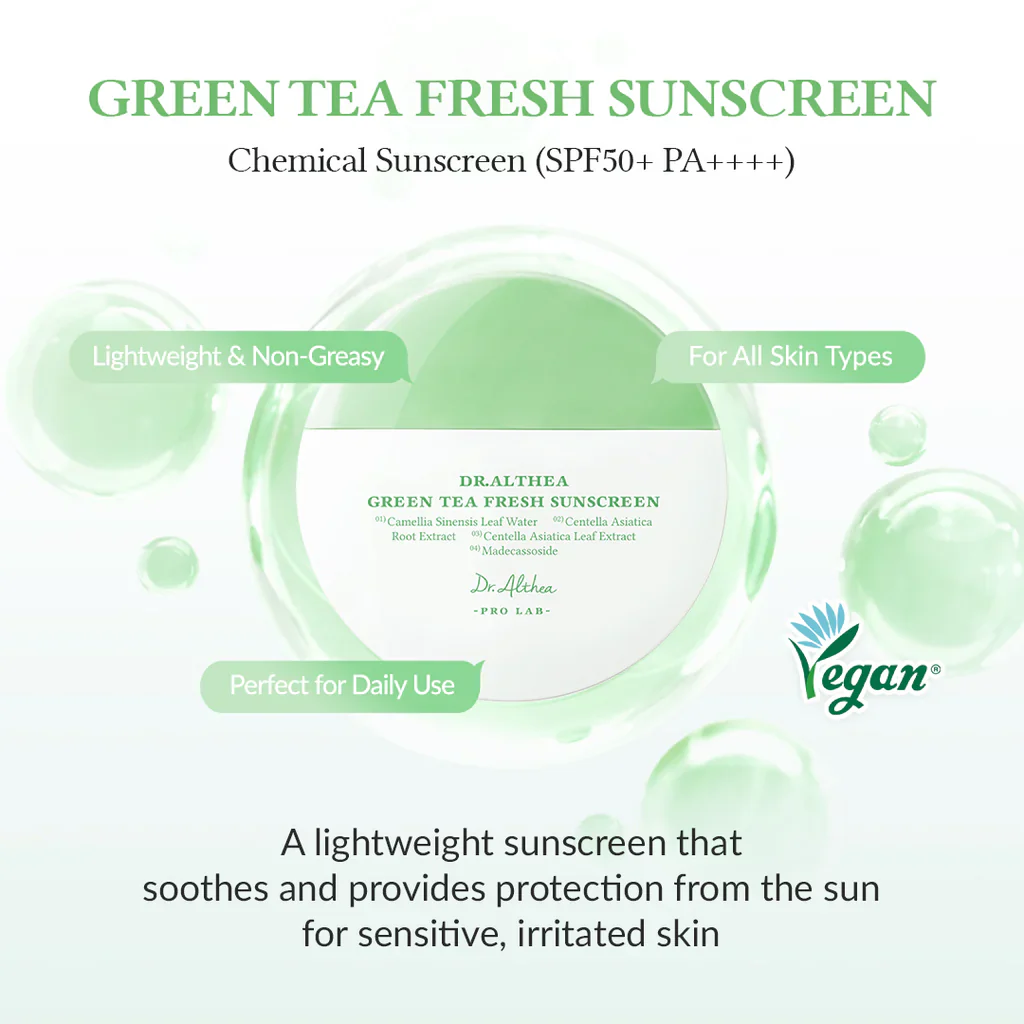DR.ALTHEA Green Tea Fresh Sunscreen 45ml - Image 2
