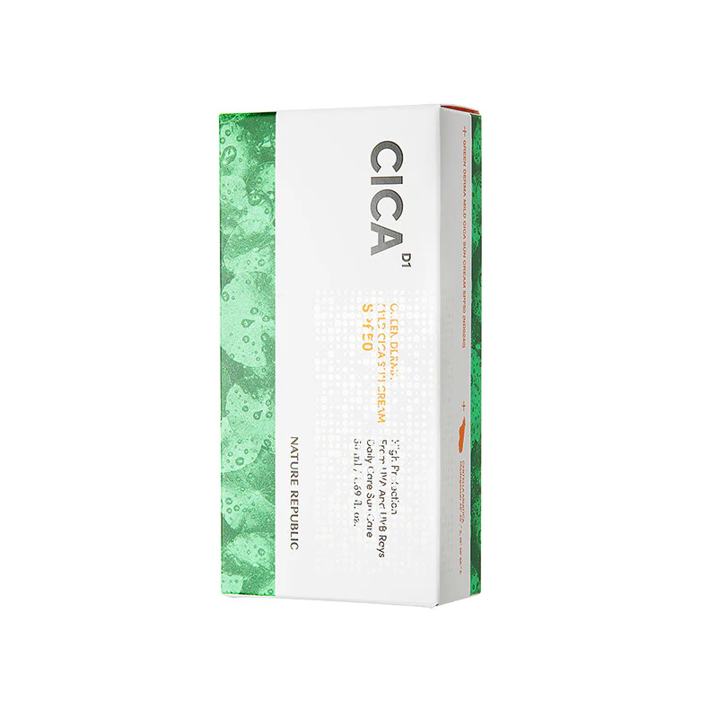 NATURE REPUBLIC Green Derma Mild CICA Safety 100 Sun Cream SPF50 PA++++ 50ml - Image 3