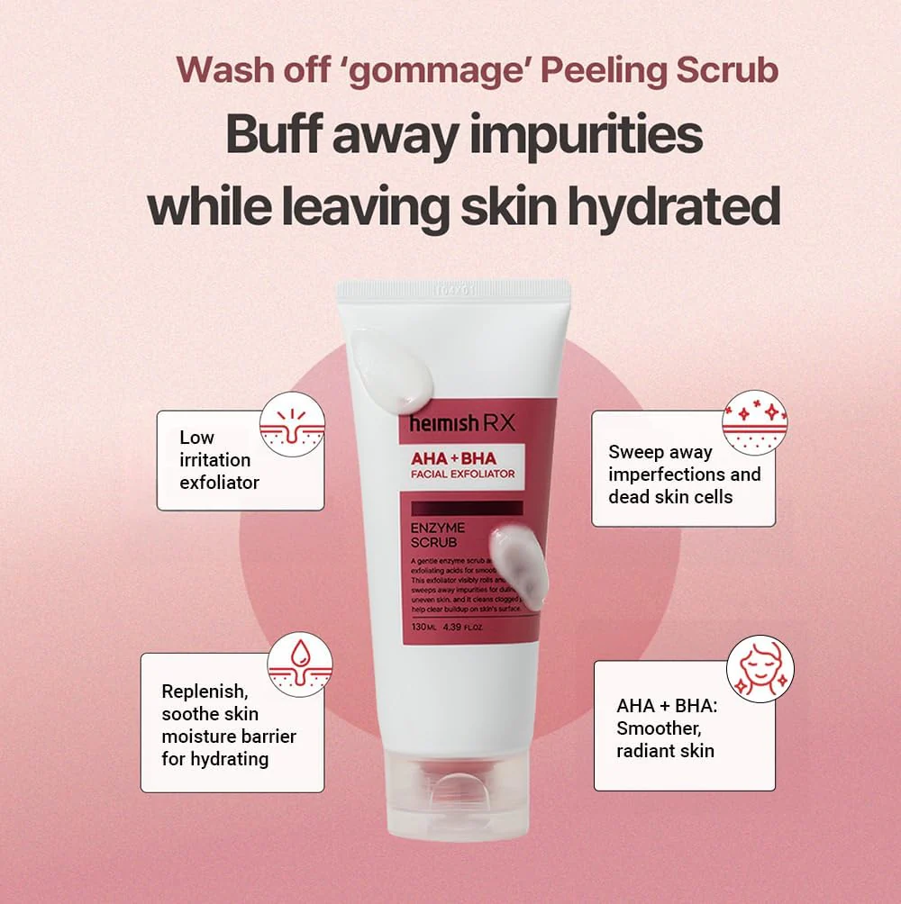 HEIMISH RX AHA BHA Enzyme Scrub 130ml - Image 3