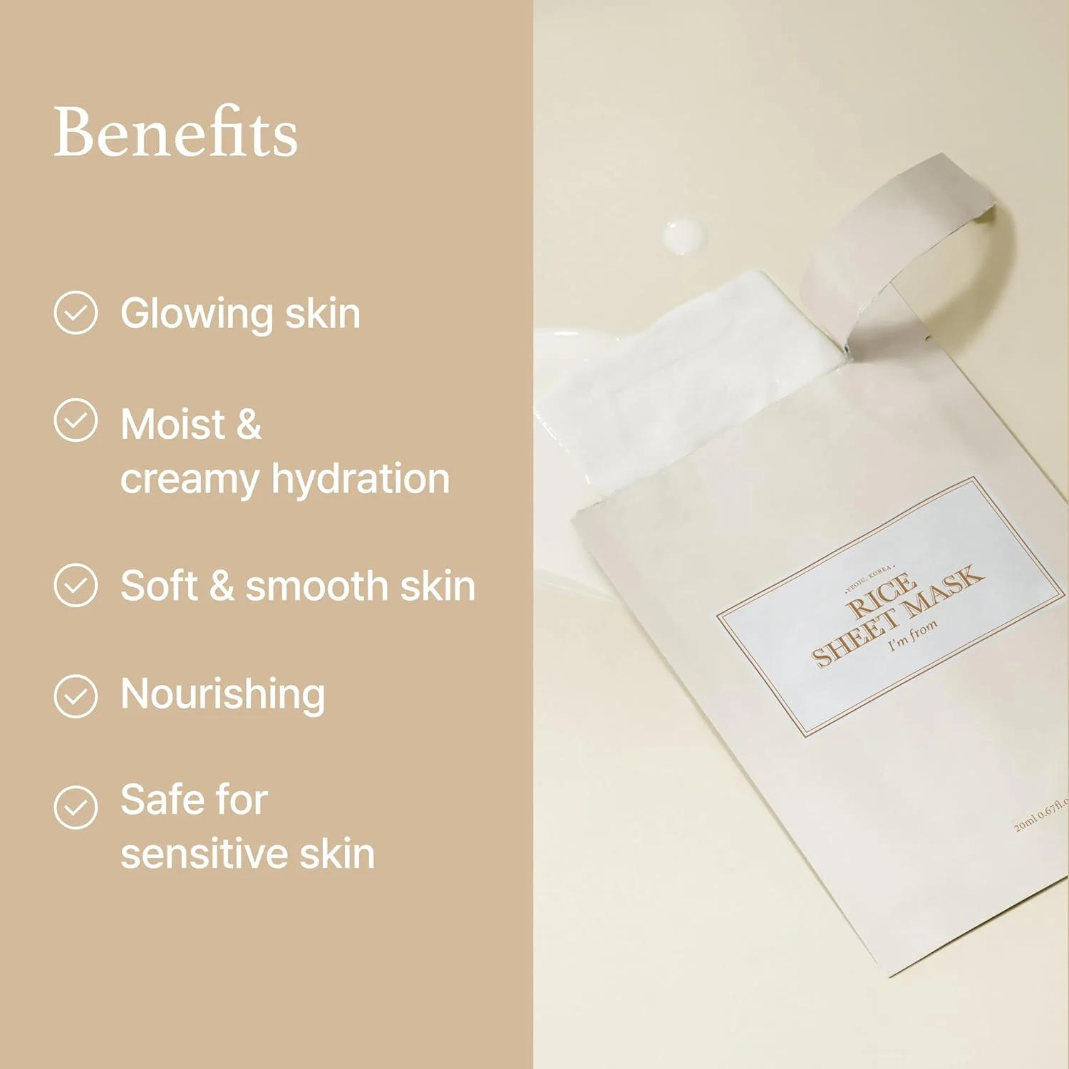 IM FROM Rice Sheet Mask (1ea) - Image 6