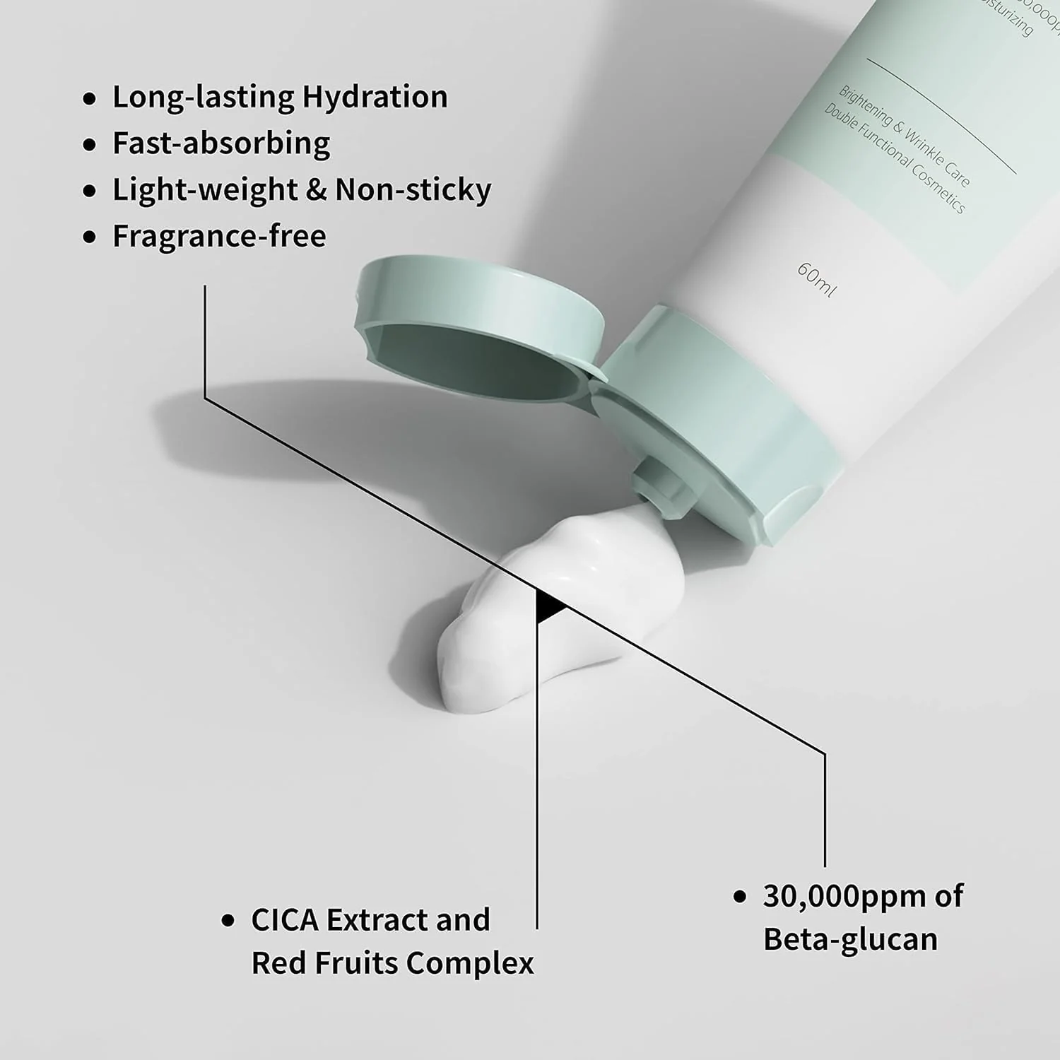 IUNIK Beta Glucan Daily Moisture Cream 60ml - Image 5