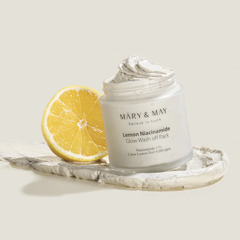 MARY & MAY Lemon Niacinamide Glow Wash off Pack 125g - Image 3