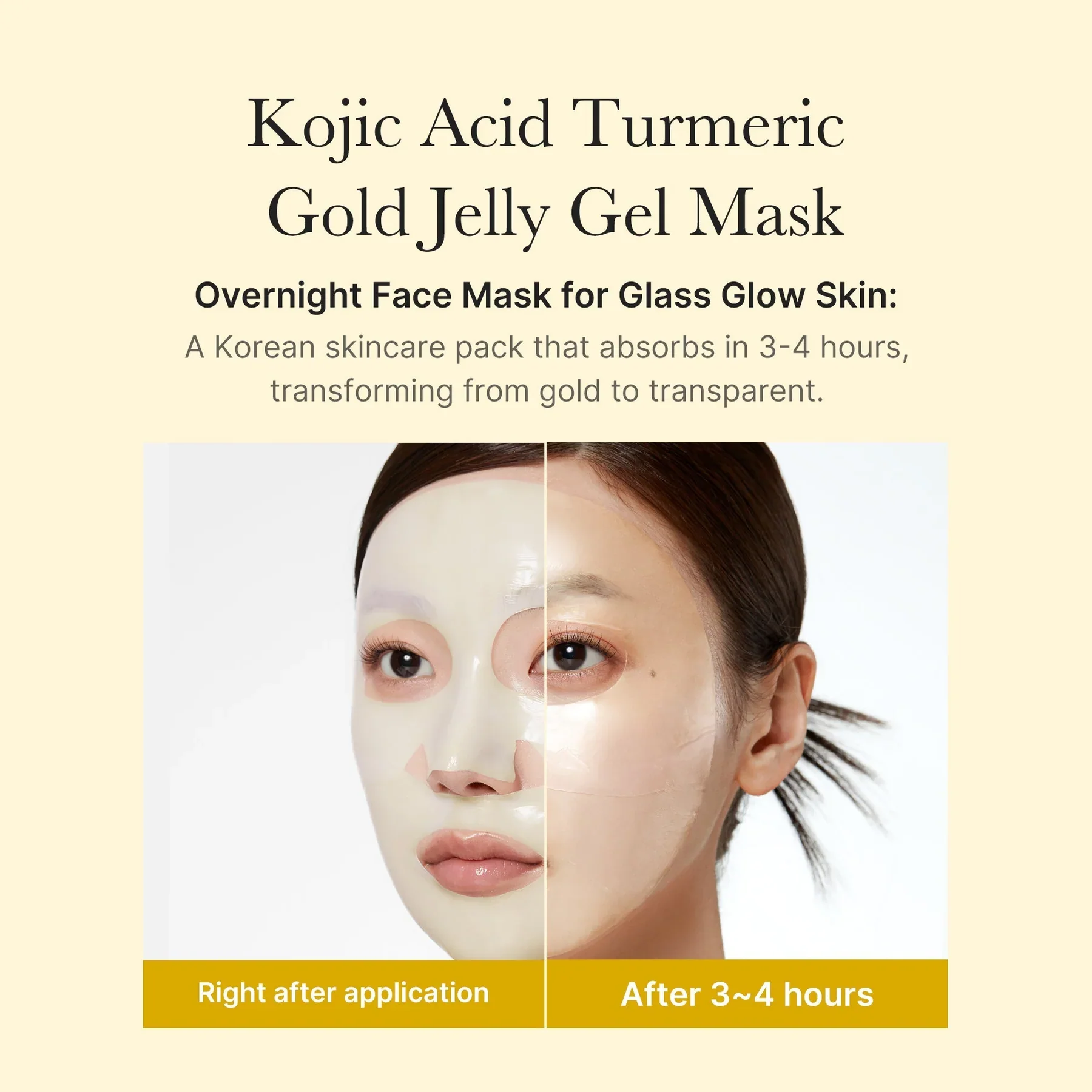MEDICUBE Kojic Acid Turmeric Brightening Gel Mask (4ea) - Image 2