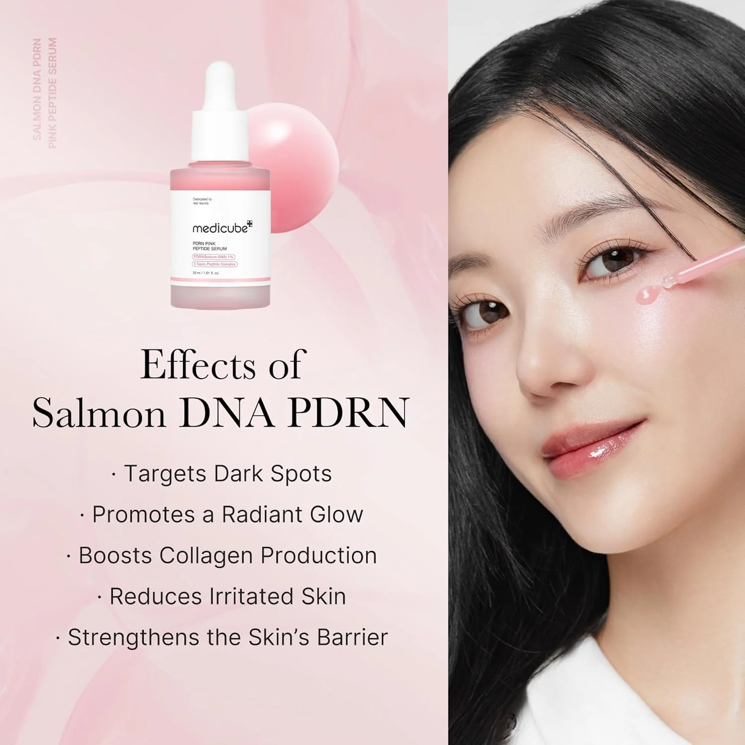 MEDICUBE PDRN Pink Peptide Serum 30ml - Image 4