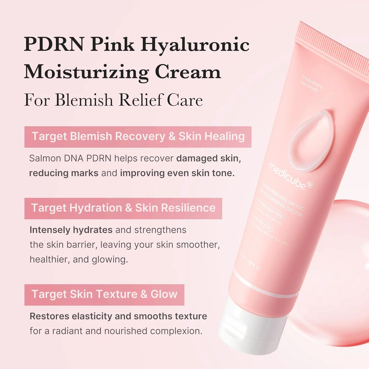 MEDICUBE PDRN Pink Hyaluronic Moisturizing Cream 50ml - Image 2