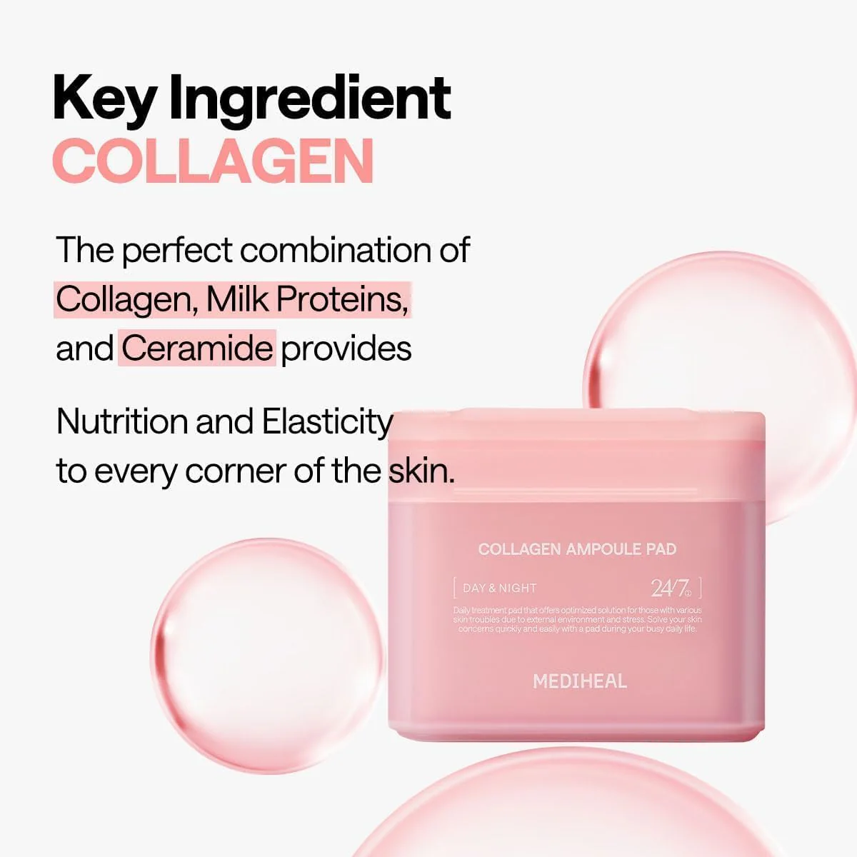 MEDIHEAL Collagen Ampoule Pad (100pads) - Image 3