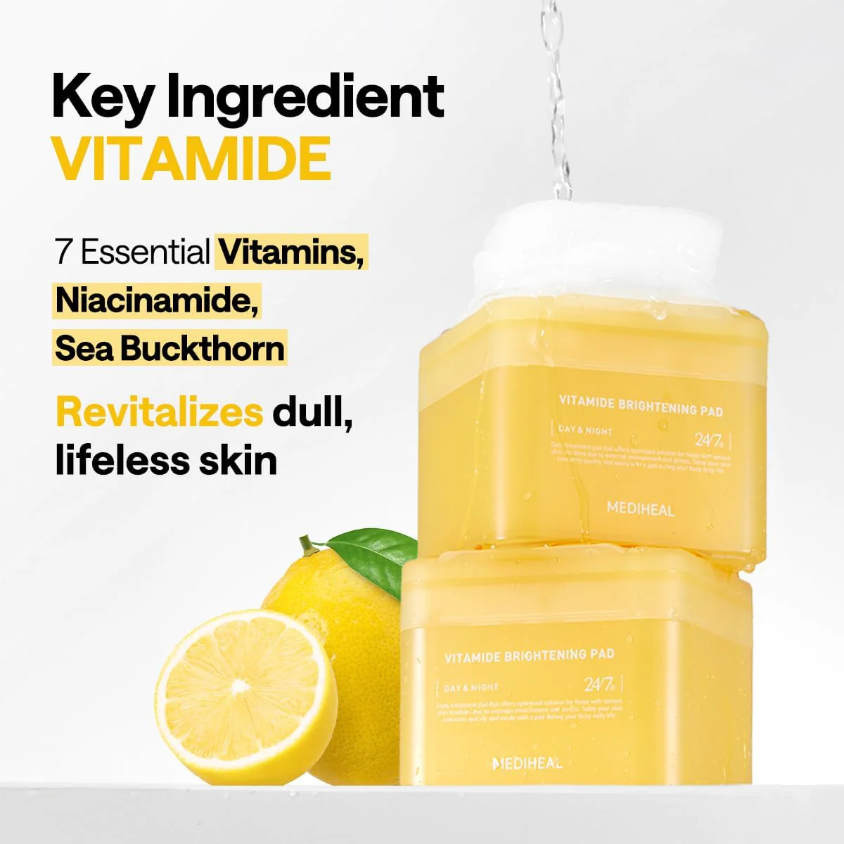 MEDIHEAL Vitamide Brightening Pad (100pads) - Image 3