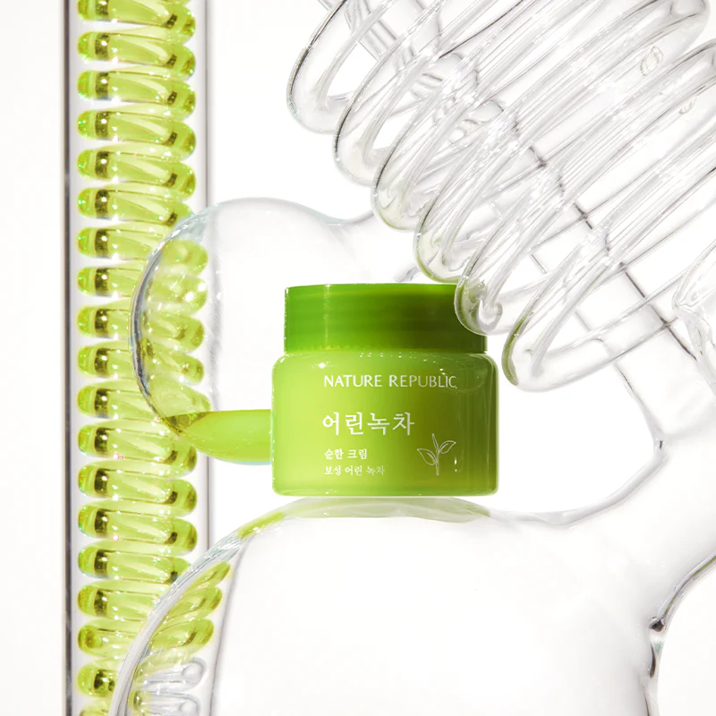 NATURE REPUBLIC Mild Green Tea Cream 55ml - Image 2