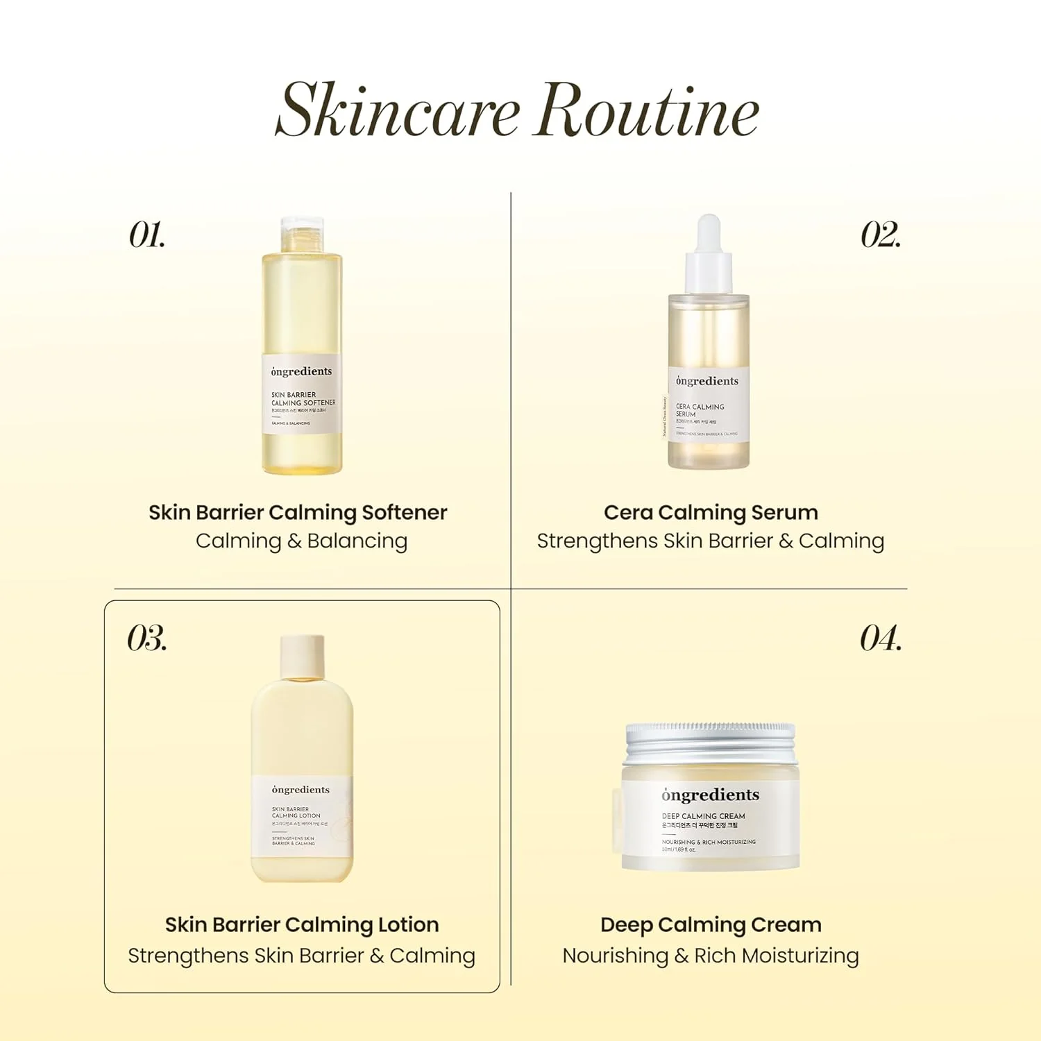 ONGREDIENTS Skin Barrier Calming Lotion 220ml - Image 6