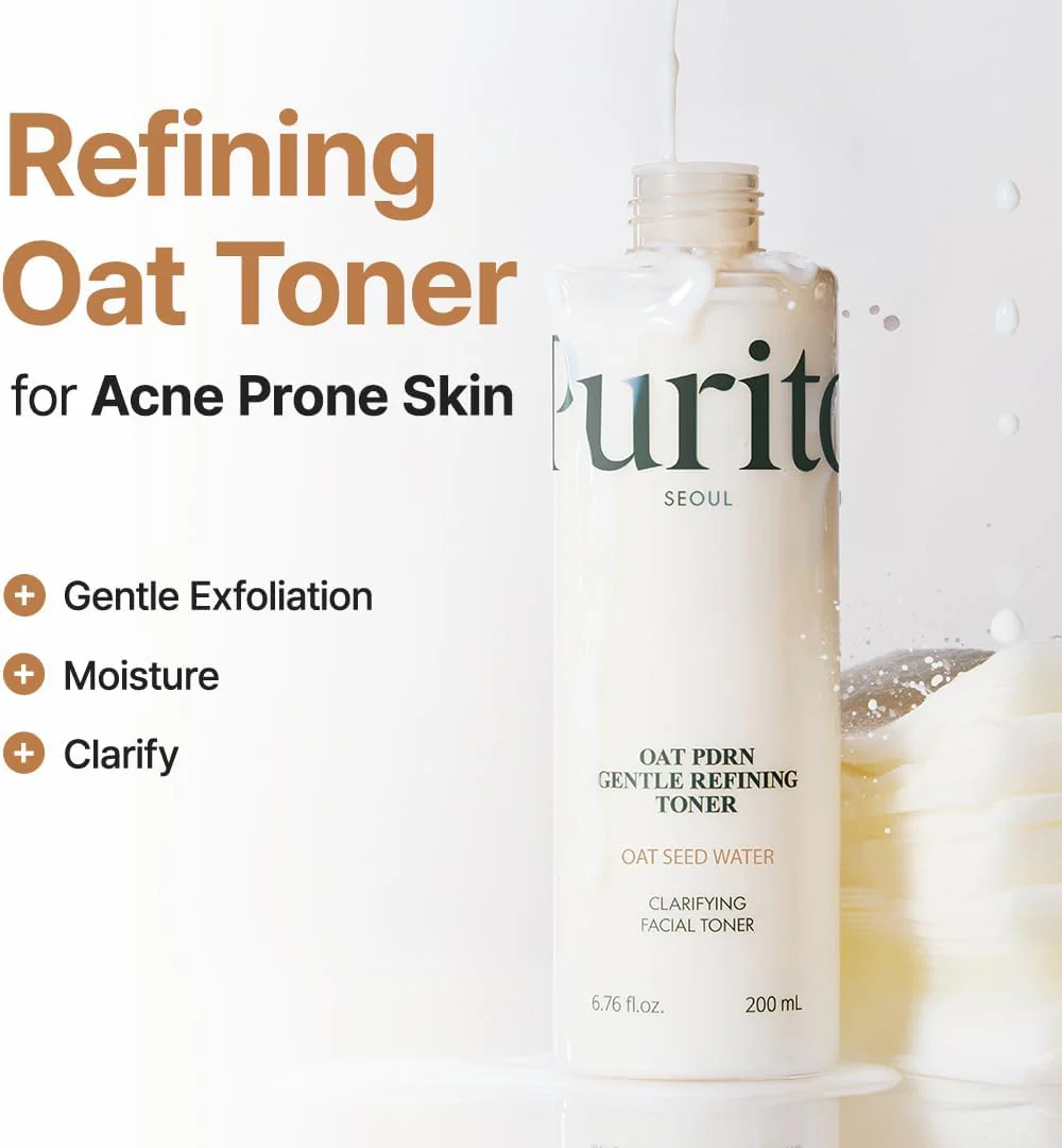 PURITO SEOUL Oat PDRN Gentle Refining Toner 200ml - Image 3