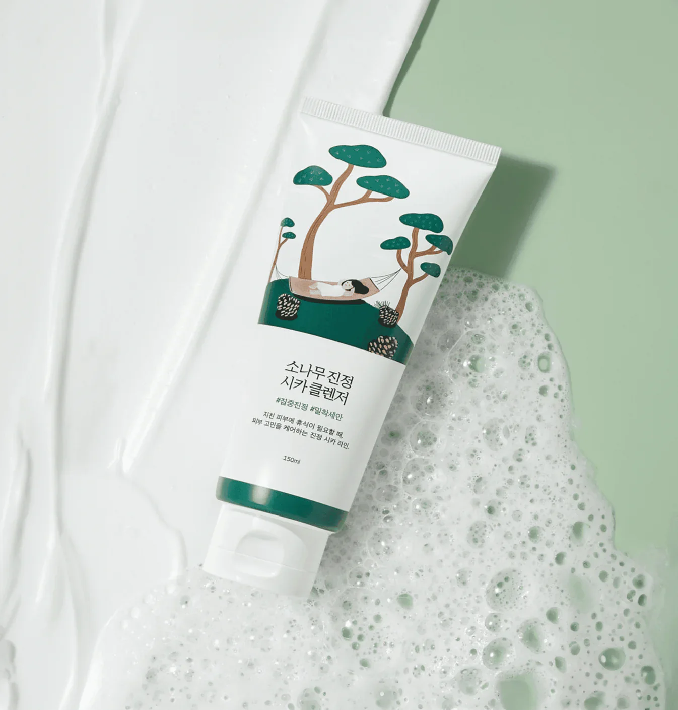 ROUND LAB Pine Calming Cica Cleanser 150ml - Image 3