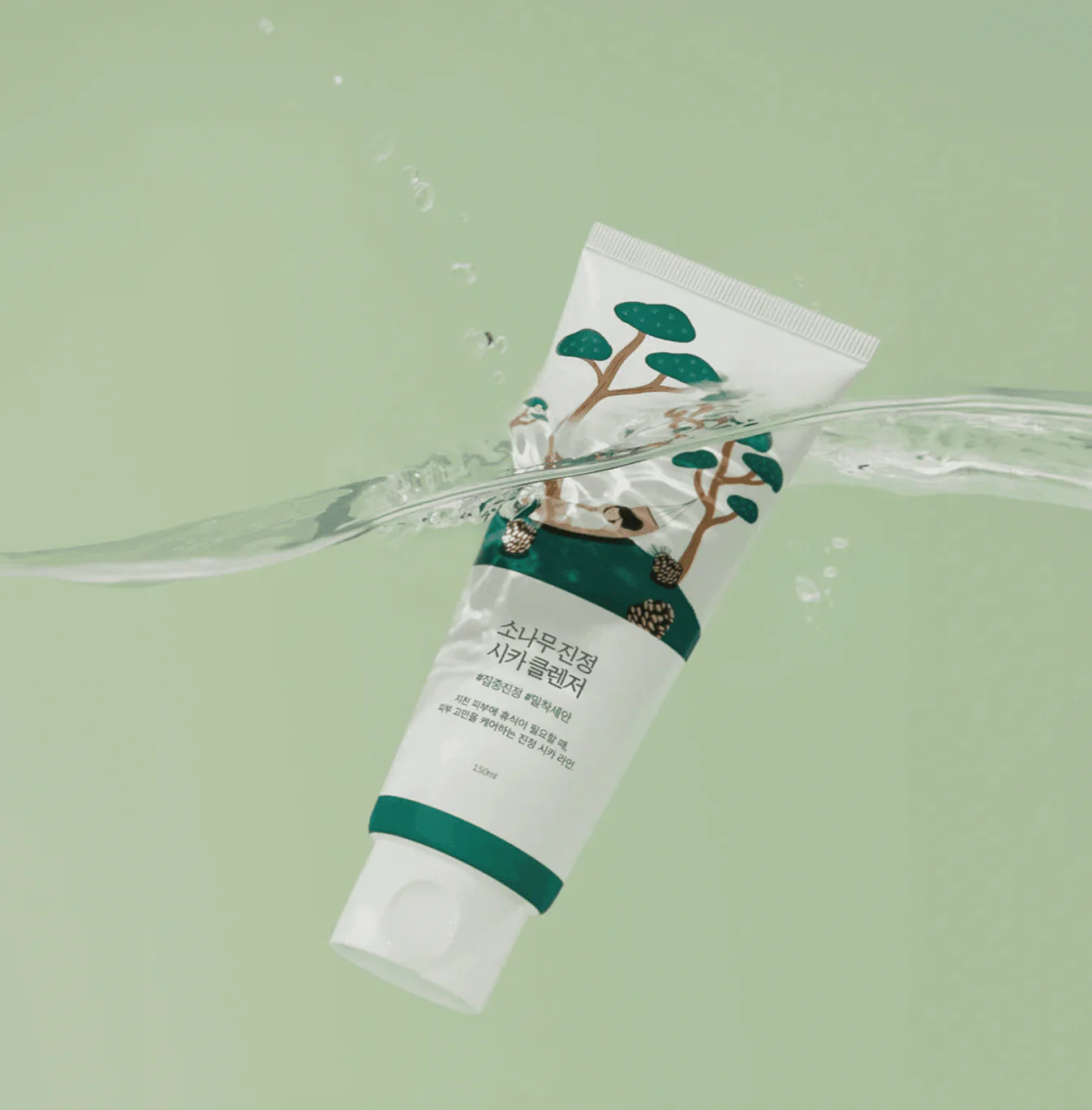 ROUND LAB Pine Calming Cica Cleanser 150ml - Image 6