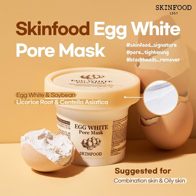 SKINFOOD Egg white pore Mask 120g - Image 2