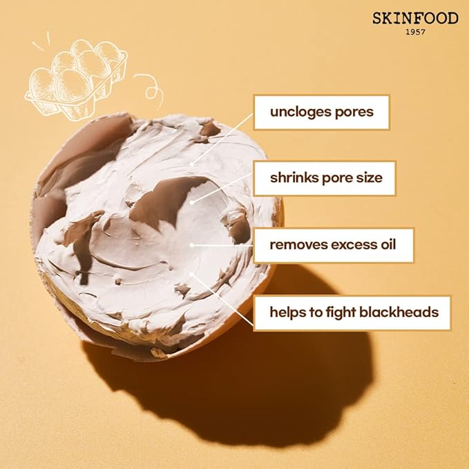 SKINFOOD Egg white pore Mask 120g - Image 4