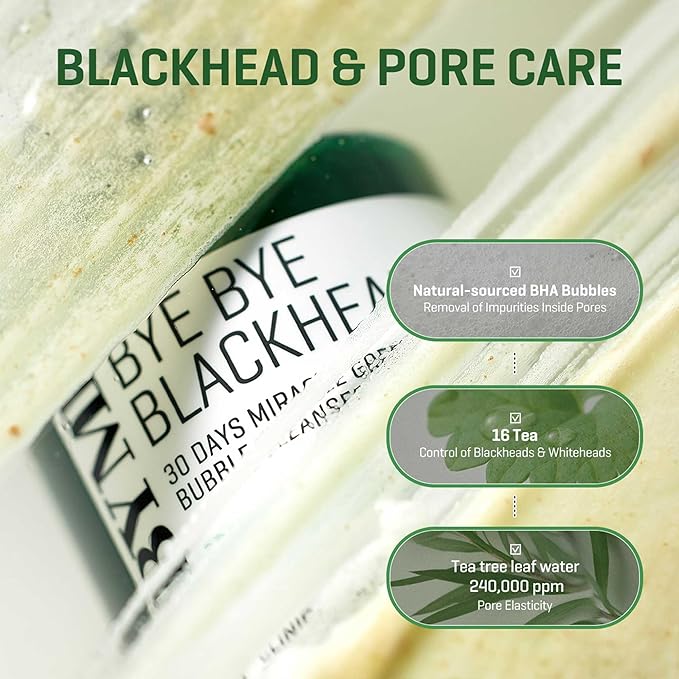 SOME BY MI Bye Bye Blackhead 30 Days Miracle Green Tea Tox Bubble Cleanser 120g - Image 3