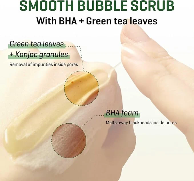 SOME BY MI Bye Bye Blackhead 30 Days Miracle Green Tea Tox Bubble Cleanser 120g - Image 4