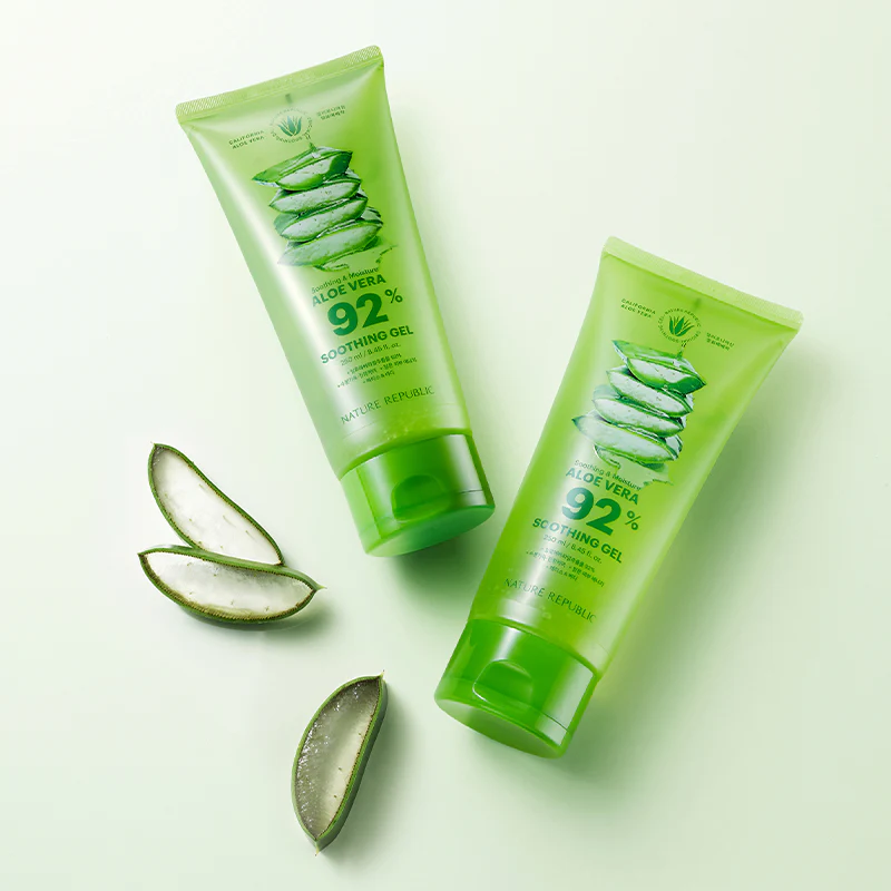 NATURE REPUBLIC Soothing & Moisture Aloe Vera 92% Soothing Gel (Tube) 250ml - Image 2