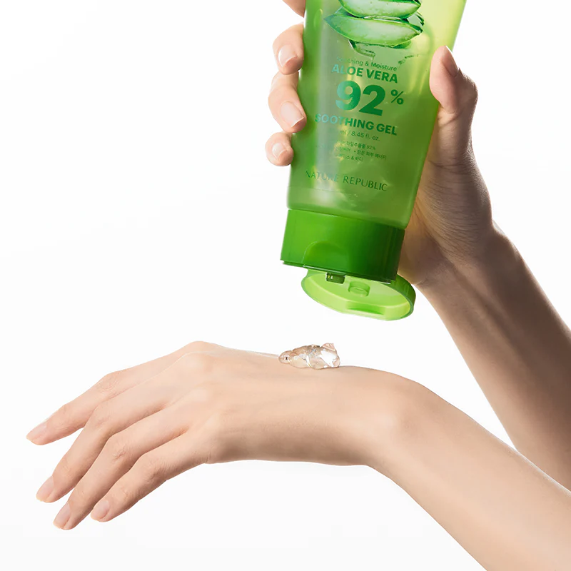 NATURE REPUBLIC Soothing & Moisture Aloe Vera 92% Soothing Gel (Tube) 250ml - Image 3