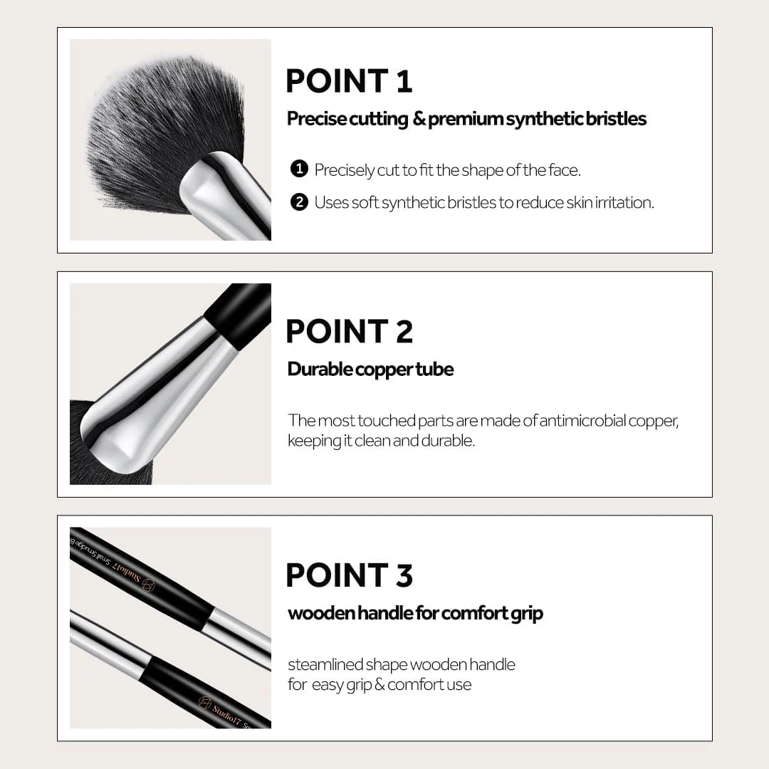 STUDIO 17 Eye Makeup Brush Set - Image 3