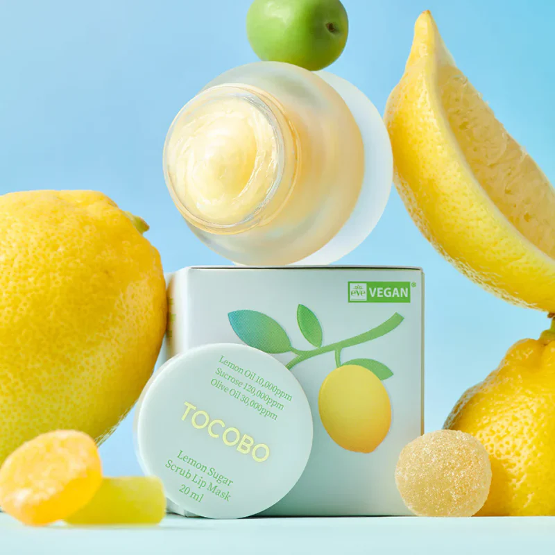 TOCOBO Lemon Sugar Scrub Lip Mask 20ml - Image 3