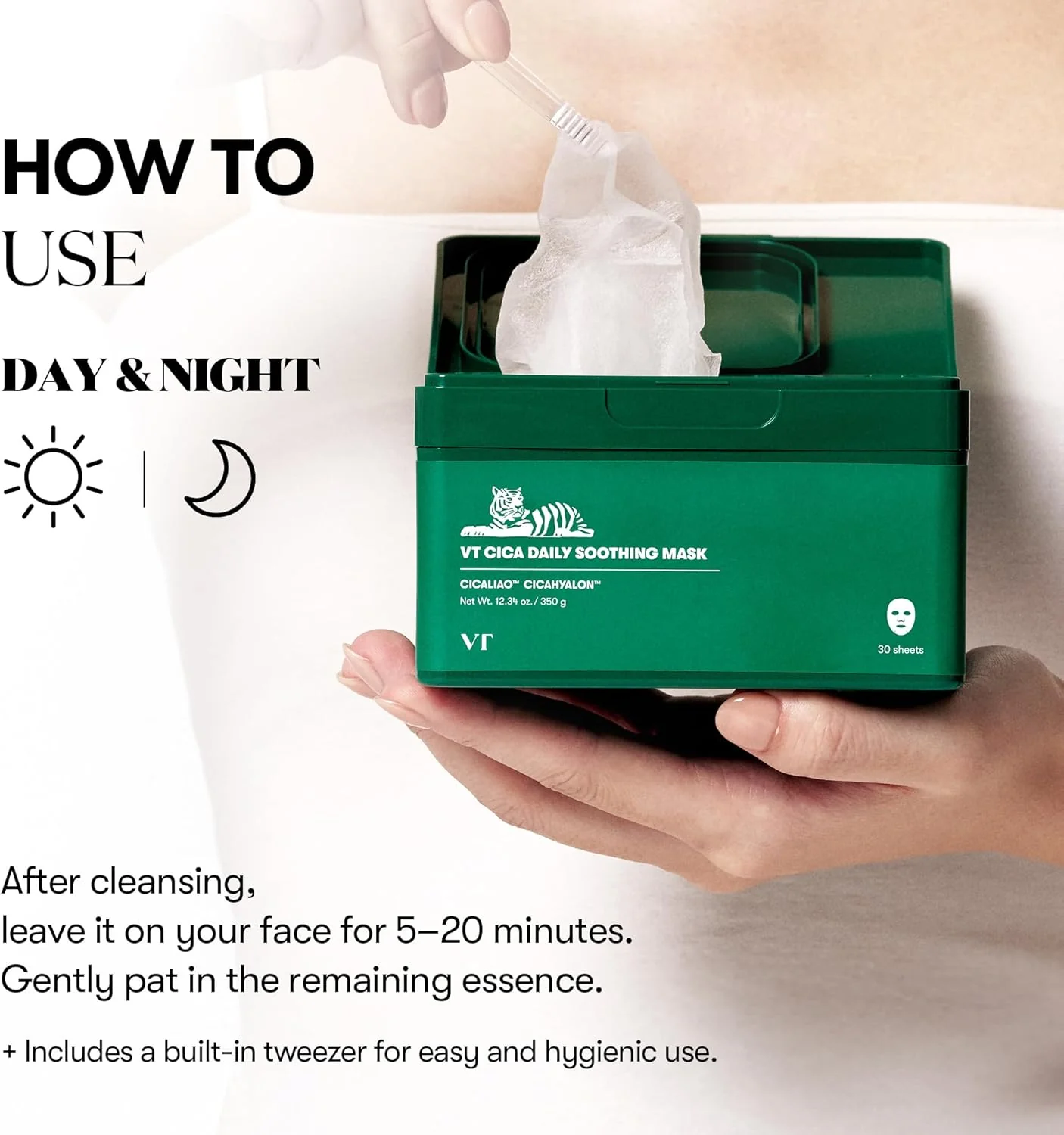 VT COSMETICS Cica Daily Soothing Mask (30ea) - Image 5