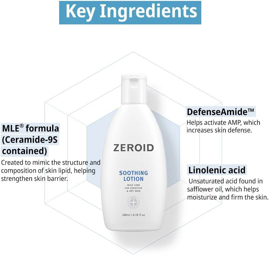 ZEROID Soothing Lotion 200ml - Image 5
